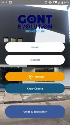 GONT EVOLUTION Fitnnes club android App screenshot 2